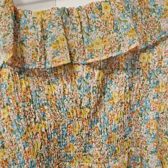 LC LAUREN CONRAD Blouse Size L Woman's Floral print. - Picture 12 of 16